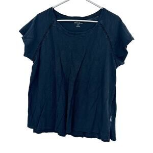 Eddie‎ Bauer Size Large Short Sleeve T-Shirt Tee Shirt Top Blouse Dark Blue